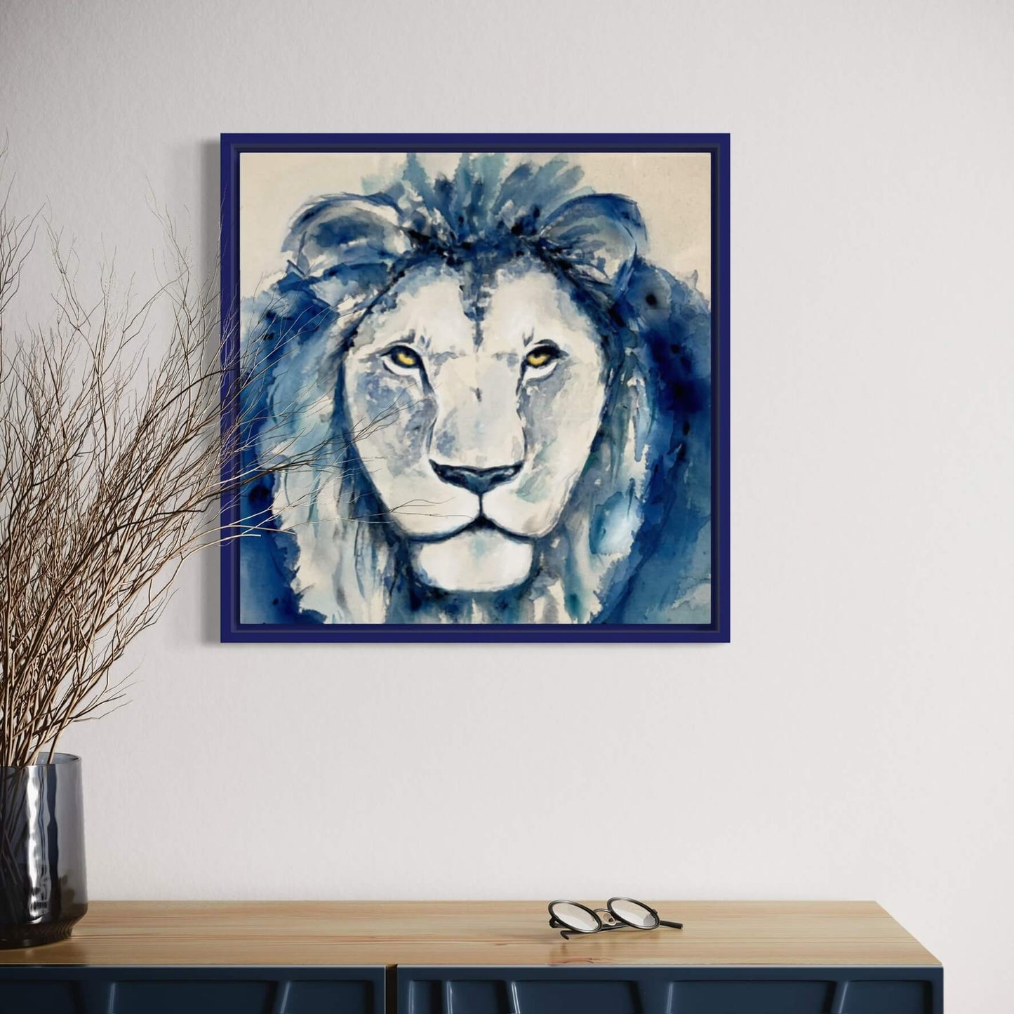 Blue Lion Portrait