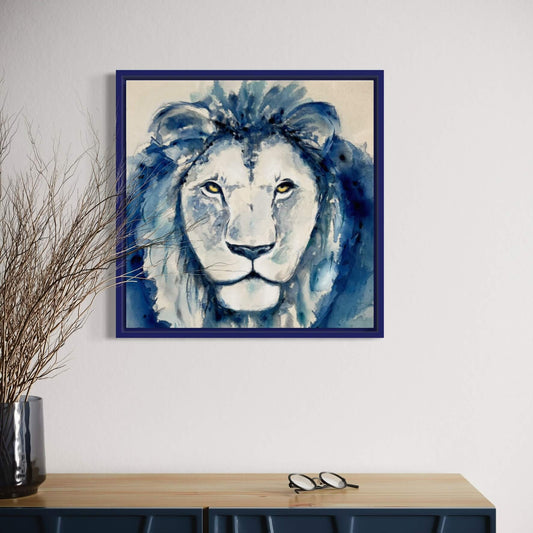 Blue Lion Portrait