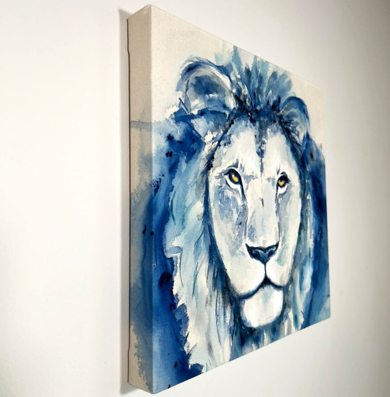Blue Lion Portrait